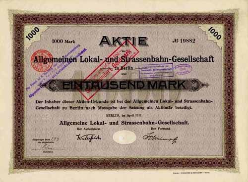 Alte deutsche Regierungspapieraktie mit gedrucktem Text und numerischen Werten.