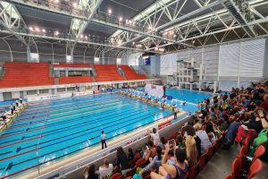 DLRG Grefrath Gruppe nimmt an Saarland-Wettbewerb teil        DLRG Grefrath Schwimmteam bei Special Olympics