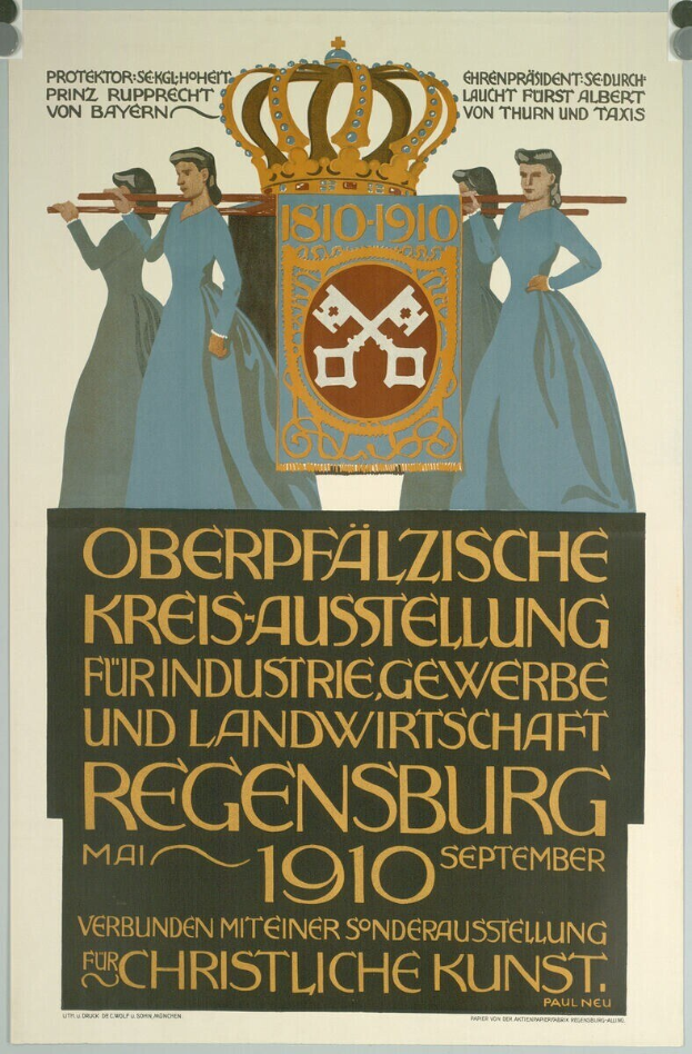 Plakat aus der deutschen Revolution von 1910, das eine Gruppe von Menschen und eine Krone zeigt und eventuelle Details enthält.
