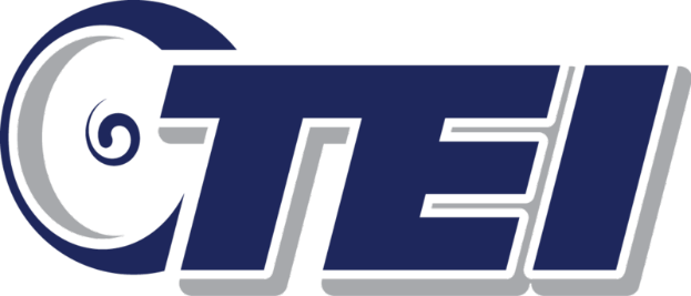 Das GTI-Logo zeigt den Text "GTI" in fetter, weißer Schrift auf einem blauen Hintergrund, der in der Mitte positioniert und von einem weißen Rand umgeben ist.