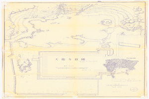 Ein detaillierter Stadtplan mit chinesischer Schrift, der Straßen, Gebäude und Sehenswürdigkeiten zeigt.