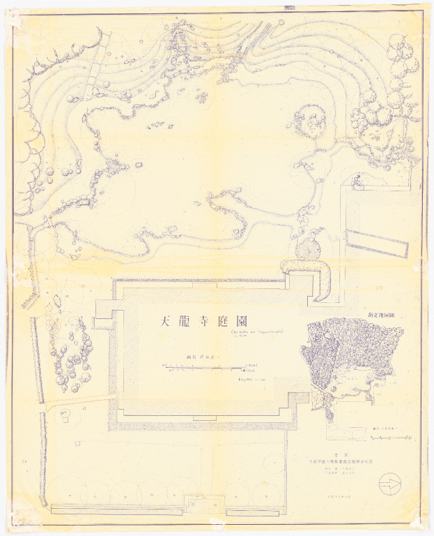 Ein detaillierter Stadtplan mit chinesischer Schrift, der Straßen, Gebäude und Sehenswürdigkeiten zeigt.